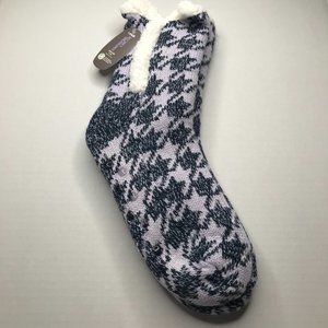 Secret Treasures Women's No Slip Slipper Sock Blue/Purple Size 4-10 New
